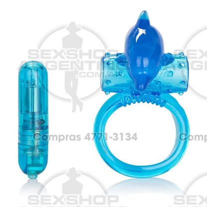 Anillo vibrador con estimulador delfín